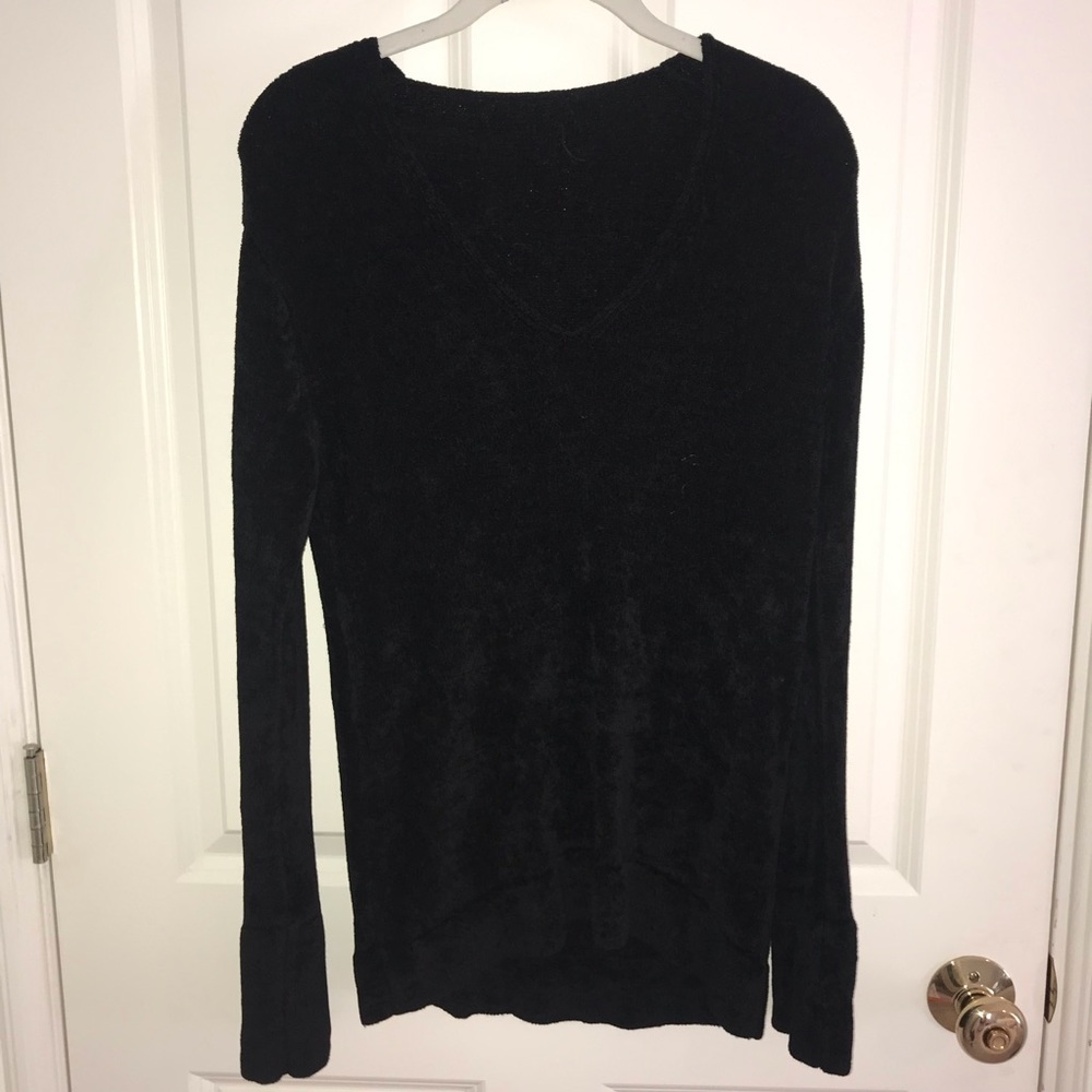 Black fuzzy sweater
